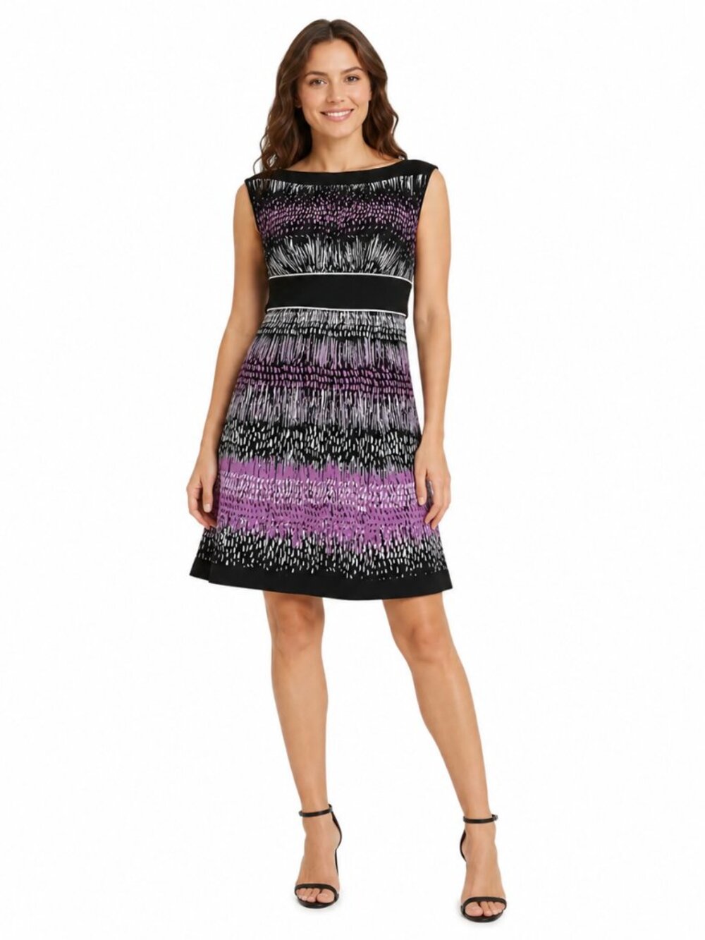 Max and Cleo Women's Abstract Print Pullover A-Line Dress